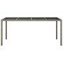 Mesa de Comedor de Jardín Gris 190x90x75 cm Poliratán | Foro24.es | Tu tienda online para hogar, jardín y más Foro24.es