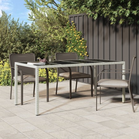 Mesa de Comedor Blanca 190x90x75 cm Poliratán de , Mesas de jardín - Ref: Foro24-362549, Precio: 135,18 €