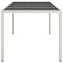 Mesa de Comedor Blanca 190x90x75 cm Poliratán | Foro24.es | Tu tienda online para hogar, jardín y más Foro24.es