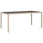 Mesa de Comedor de Jardín Beige 190x90x75 cm Poliratán | Foro24.es | Tu tienda online para hogar, jardín y más Foro24.es