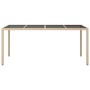 Mesa de Comedor de Jardín Beige 190x90x75 cm Poliratán | Foro24.es | Tu tienda online para hogar, jardín y más Foro24.es