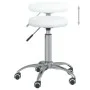 Taburete de masaje cuero sintético blanco de vidaXL, Sillones de masaje - Ref: Foro24-3085692, Precio: 56,12 €, Descuento: %