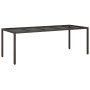 Mesa de Comedor de Jardín Marrón 250x100x75 cm Poliratán | Foro24.es | Tu tienda online para hogar, jardín y más Foro24.es