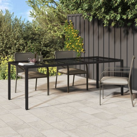 Mesa de Comedor de Jardín Negra 250x100x75 cm Poliratán | Foro24.es | Tu tienda online para hogar, jardín y más Foro24.es
