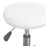 Taburete de masaje cuero sintético blanco de vidaXL, Sillones de masaje - Ref: Foro24-3085692, Precio: 56,12 €, Descuento: %