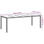 Mesa de Comedor de Jardín Negra 250x100x75 cm Poliratán | Foro24.es | Tu tienda online para hogar, jardín y más Foro24.es