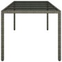 Mesa de Comedor de Jardín Gris 250x100x75 cm Poliratán | Foro24.es | Tu tienda online para hogar, jardín y más Foro24.es
