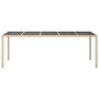 Mesa de Comedor de Jardín Beige 250x100x75 cm Poliratán | Foro24.es | Tu tienda online para hogar, jardín y más Foro24.es