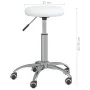 Taburete de masaje cuero sintético blanco de vidaXL, Sillones de masaje - Ref: Foro24-3085692, Precio: 56,12 €, Descuento: %