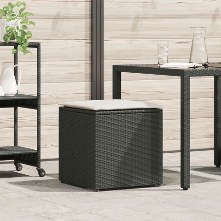 Caja de almacenamiento exterior Negro y crema Ratán, Poliester by , Outdoor storage boxes - Ref: Foro24-365408, Price: 81,66 ...