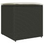 Caja de almacenamiento exterior Negro y crema Ratán, Poliester by , Outdoor storage boxes - Ref: Foro24-365408, Price: 81,66 ...