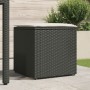 Caja de almacenamiento exterior Negro y crema Ratán, Poliester by , Outdoor storage boxes - Ref: Foro24-365408, Price: 81,66 ...