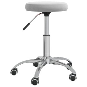 Hellgrauer Massagehocker aus Samt von vidaXL, Massagesessel - Ref: Foro24-3085738, Preis: 52,68 €, Rabatt: %