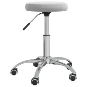 Taburete de masaje terciopelo gris claro de vidaXL, Sillones de masaje - Ref: Foro24-3085738, Precio: 51,75 €, Descuento: %
