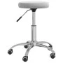 Hellgrauer Massagehocker aus Samt von vidaXL, Massagesessel - Ref: Foro24-3085738, Preis: 51,65 €, Rabatt: %