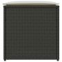 Caja de almacenamiento exterior Negro y crema Ratán, Poliester by , Outdoor storage boxes - Ref: Foro24-365408, Price: 81,66 ...