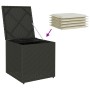 Caja de almacenamiento exterior Negro y crema Ratán, Poliester by , Outdoor storage boxes - Ref: Foro24-365408, Price: 81,66 ...