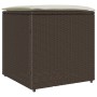 Caja de Almacenamiento Exterior Marrón y Crema Ratán Mediana | Foro24.es | Tu tienda online para hogar, jardín y más Foro24.es