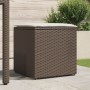 Caja de Almacenamiento Exterior Marrón y Crema Ratán Mediana | Foro24.es | Tu tienda online para hogar, jardín y más Foro24.es