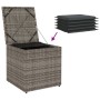 Caja de Almacenamiento Exterior Gris y Gris Oscuro Ratán Grande von , Aufbewahrungsboxen für den Außenbereich - Ref: Foro24-3...