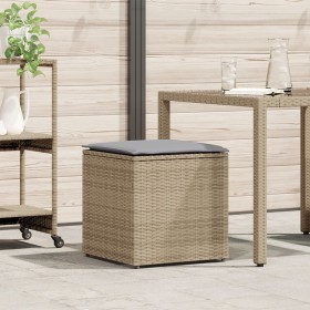 Caja de Almacenamiento Exterior Beige Ratán