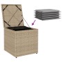 Caja de Almacenamiento Exterior Beige Ratán Sintético Mediana | Foro24.es | Tu tienda online para hogar, jardín y más Foro24.es