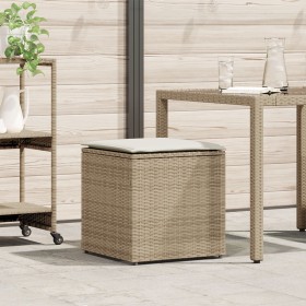 Caja de Almacenamiento Beige y blanco crema