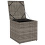Caja de Almacenamiento Gris y Azul Marino Rattan y Cojín de Tela | Foro24.es | Tu tienda online para hogar, jardín y más Foro24.es