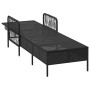 Tumbona Negra y crema Ratán PE 157 x 55 x 92 cm | Foro24.es | Tu tienda online para hogar, jardín y más Foro24.es