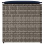 Caja de Almacenamiento Gris y Azul Marino Rattan y Cojín de Tela | Foro24.es | Tu tienda online para hogar, jardín y más Foro24.es