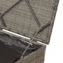 Caja de Almacenamiento Gris y Azul Marino Rattan y Cojín de Tela | Foro24.es | Tu tienda online para hogar, jardín y más Foro24.es