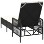 Tumbona Negra y crema Ratán PE 157 x 55 x 92 cm | Foro24.es | Tu tienda online para hogar, jardín y más Foro24.es