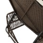 Tumbona Marrón y crema Ratán PE 157 x 55 x 92 cm Plegable | Foro24.es | Tu tienda online para hogar, jardín y más Foro24.es