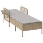 Tumbona Beige y gris claro Ratán PE 157 x 55 x 92 cm Plegable | Foro24.es | Tu tienda online para hogar, jardín y más Foro24.es