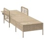 Tumbona Beige y gris claro Ratán PE 157 x 55 x 92 cm Plegable | Foro24.es | Tu tienda online para hogar, jardín y más Foro24.es
