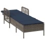 Tumbona de Sol Gris PE Rattan 157 x 55 x 92 cm Plegable | Foro24.es | Tu tienda online para hogar, jardín y más Foro24.es