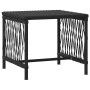 Conjunto de Tumbonas Set de 3 Negro y blanco crema Ratán PE, metal de , Tumbonas - Ref: Foro24-365432, Precio: 248,98 €, Desc...