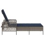 Tumbona de Sol Gris PE Rattan 157 x 55 x 92 cm Plegable | Foro24.es | Tu tienda online para hogar, jardín y más Foro24.es