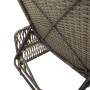 Tumbona de Sol Gris PE Rattan 157 x 55 x 92 cm Plegable | Foro24.es | Tu tienda online para hogar, jardín y más Foro24.es