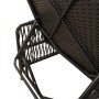 Conjunto de Tumbonas Set de 3 Negro y blanco crema Ratán PE, metal de , Tumbonas - Ref: Foro24-365432, Precio: 248,98 €, Desc...