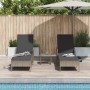 Conjunto de Tumbonas 3 Piezas Gris y gris oscuro Poliratán von , Liegen - Ref: Foro24-365434, Preis: 291,72 €, Rabatt: %