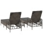 Conjunto de Tumbonas 3 Piezas Gris y gris oscuro Poliratán von , Liegen - Ref: Foro24-365434, Preis: 291,72 €, Rabatt: %