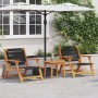 Mesa lateral 45x45x40 cm de madera maciza de acacia | Foro24.es | Tu tienda online para hogar, jardín y más Foro24.es