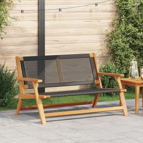 Banco de Jardín Negro 122x76x73,5 cm Madera Sólida de Acacia von , Gartenstühle - Ref: Foro24-367819, Preis: 119,68 €, Rabatt: %