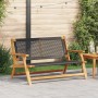Banco de Jardín Negro 122x76x73,5 cm Madera Sólida de Acacia von , Gartenstühle - Ref: Foro24-367819, Preis: 119,68 €, Rabatt: %