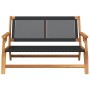 Banco de Jardín Negro 122x76x73,5 cm Madera Sólida de Acacia von , Gartenstühle - Ref: Foro24-367819, Preis: 119,68 €, Rabatt: %