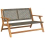 Banco de Jardín Gris 122x76x73.5 cm Madera Acacia von , Gartenstühle - Ref: Foro24-367820, Preis: 124,70 €, Rabatt: %