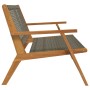 Banco de Jardín Gris 122x76x73.5 cm Madera Acacia