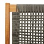 Banco de Jardín Gris 122x76x73.5 cm Madera Acacia von , Gartenstühle - Ref: Foro24-367820, Preis: 124,70 €, Rabatt: %