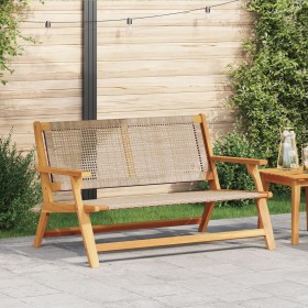 Banco de Jardín Beige 122x76x73.5 cm Madera Sólida de Acacia von , Gartenstühle - Ref: Foro24-367821, Preis: 124,07 €, Rabatt: %